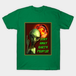 MARTIAN WARNING TO EARTHLINGS T-Shirt